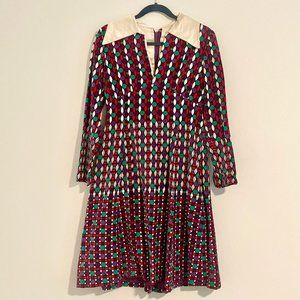 Shannon Rodgers for Jerry Silverman long sleeve vintage velvet midi dress